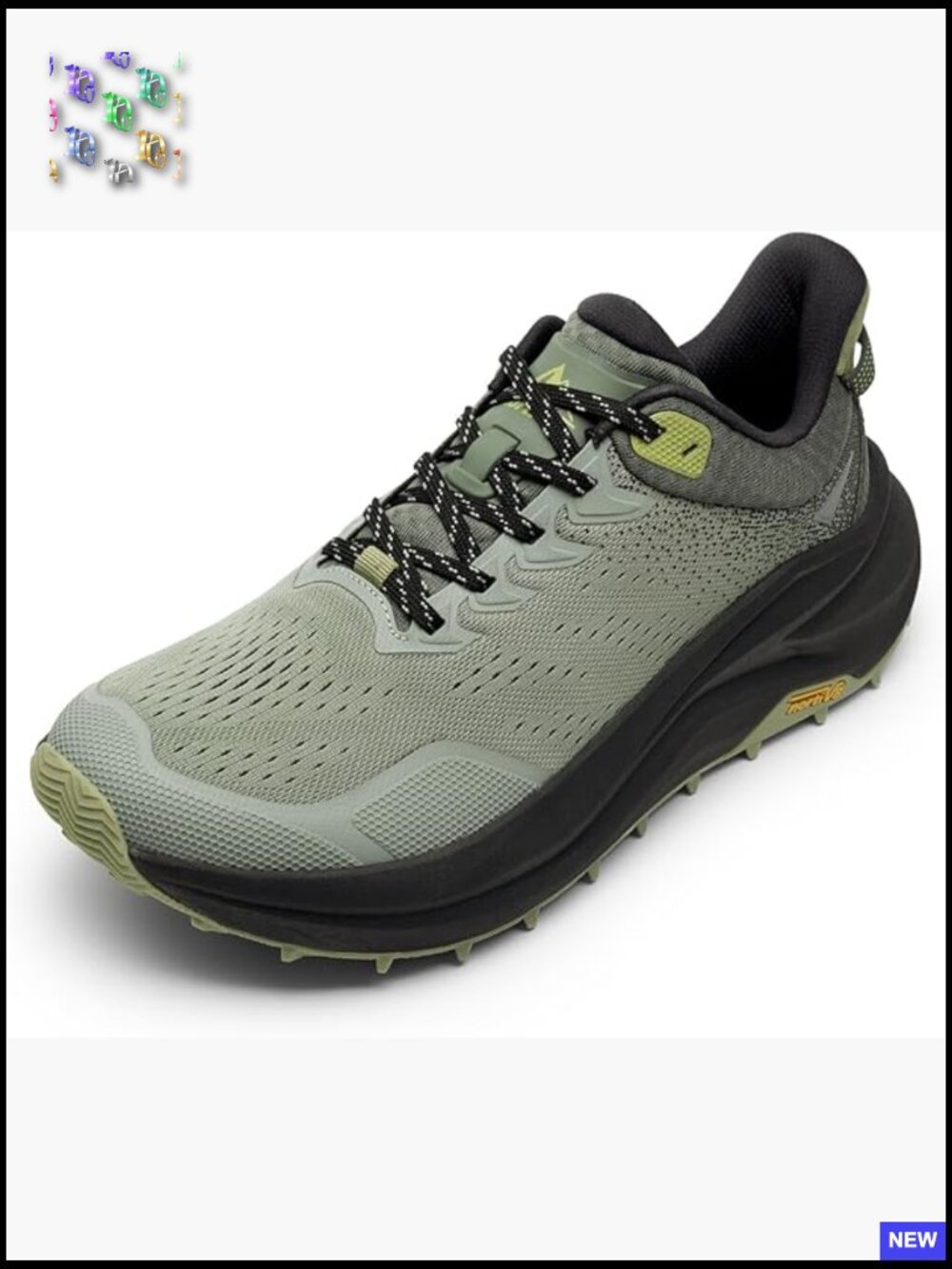 Men's Athletic Trail Shoe — Sage Green/Black